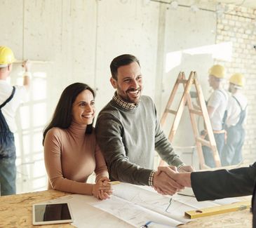 Home remodel team consultation